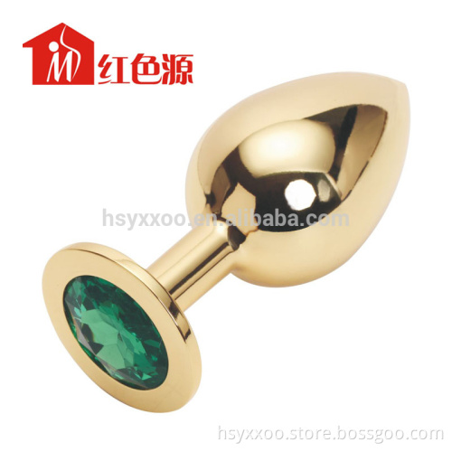 Very Flashing SM Metal Anal Butt Toys Plugs with Jewelry Different Color